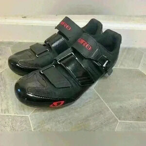 GIRO Apeckx II HV Microfiber Bicycle Cycling Shoes Black & Red Pelaton